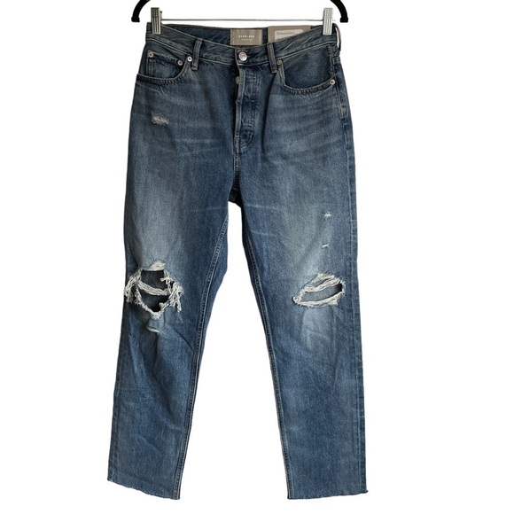 Everlane The 90’s Cheeky Jean Distressed Button Fly Size 27 Regular NWT - Picture 1 of 11